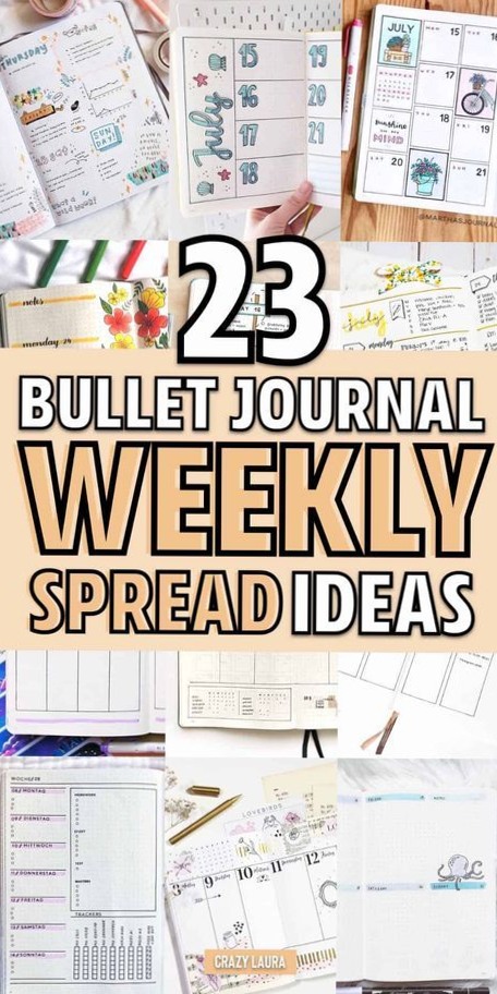 ☁️ 🕯️ 23 July Weekly Spread Ideas for Summertime Design | stay inspired all year long