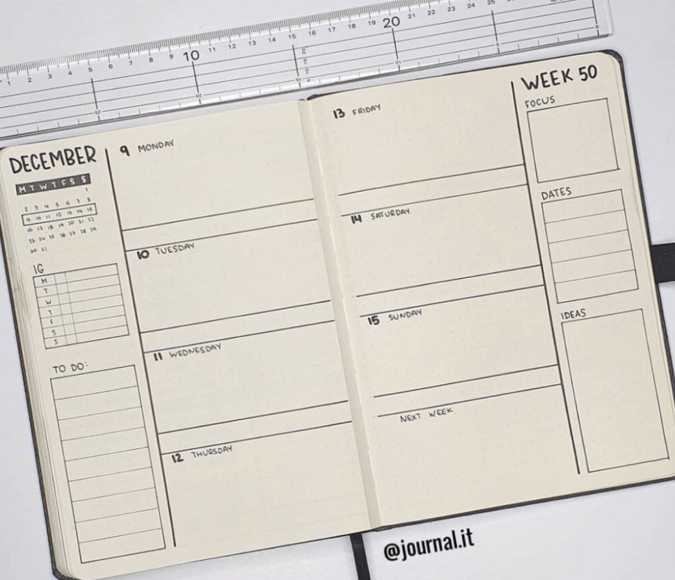 ☁️ 🌿 49+ Creative Weekly Bullet Journal Layouts | secret to staying productive