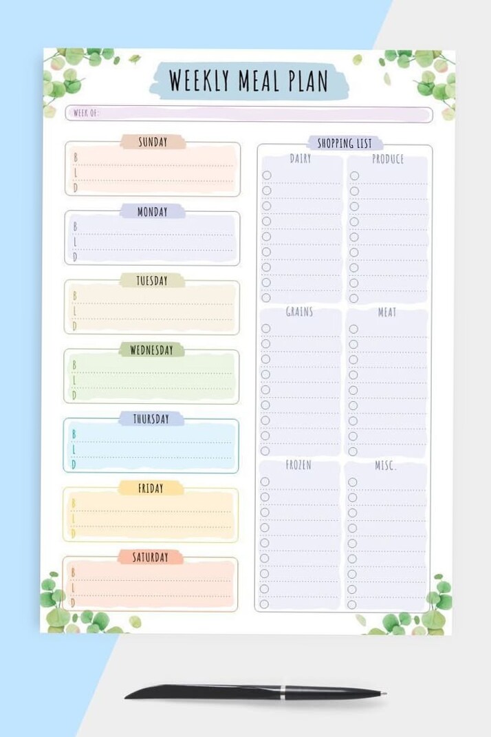 50+ Unique Meal Planner Templates & Creative Ideas — 📁 📊 stay inspired all year long