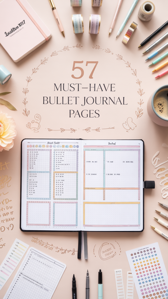 57 Must-Have Bullet Journal Pages for 2026 — 🪄 📍 dream life manifestation