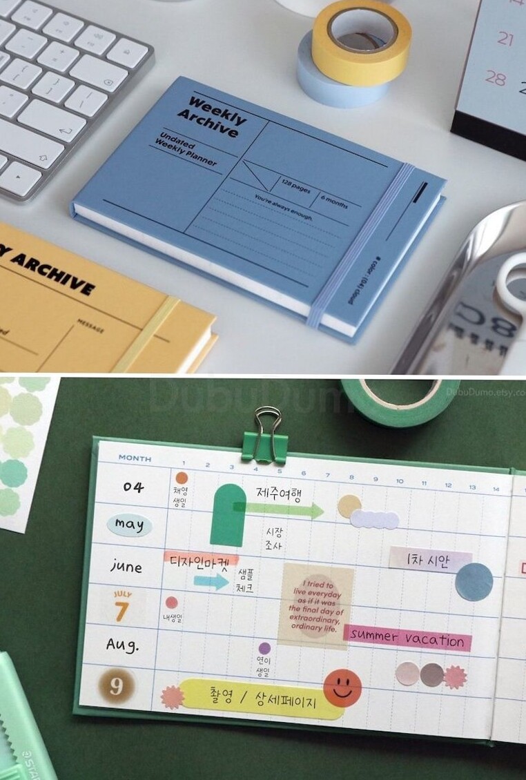 🪄 🖌️ 6-Month Undated Weekly Planner — Academic & Assignment Organizer | dream life manifestation