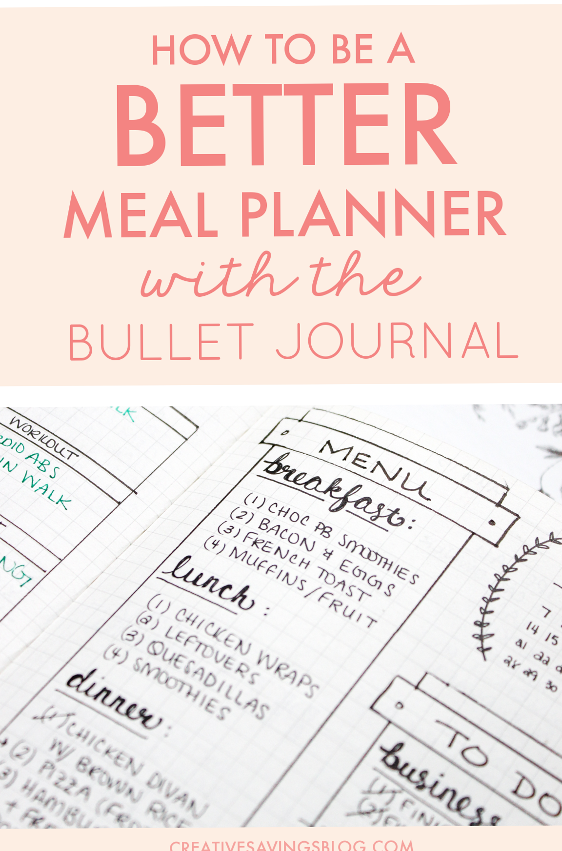 7 Meal Plan Bullet Journal Layouts for Creative Meal Planning — 🤍 🌿 stay inspired all year long