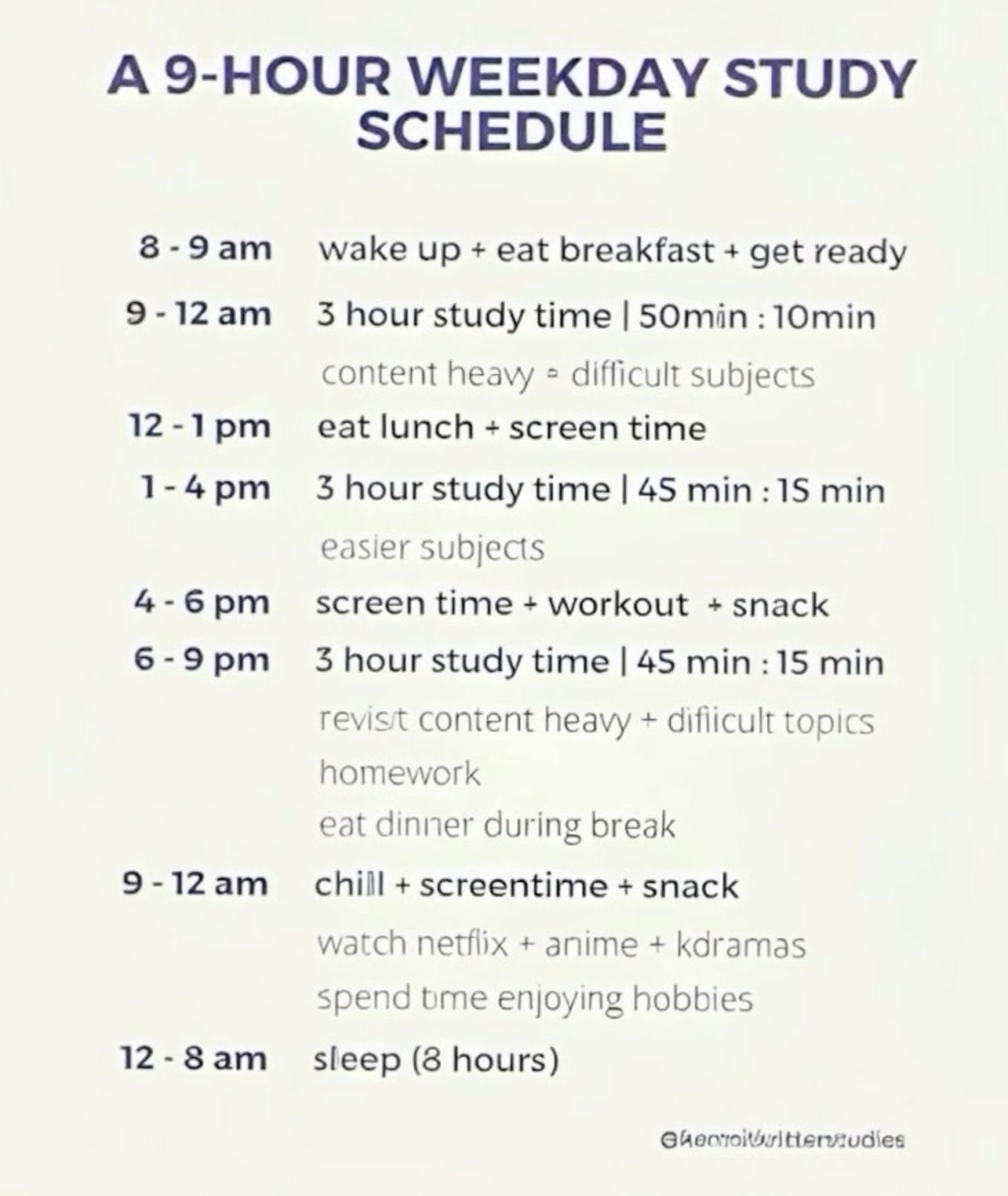 📌 📌 9-Hour Study Schedule for Digital Design & Creative Work | secret to staying productive