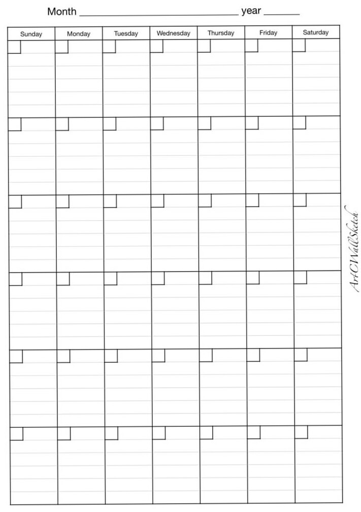 🖌️ 🌈 A5 Monthly Planner — Printable Digital Pages for Personal Use | romanticize your routine