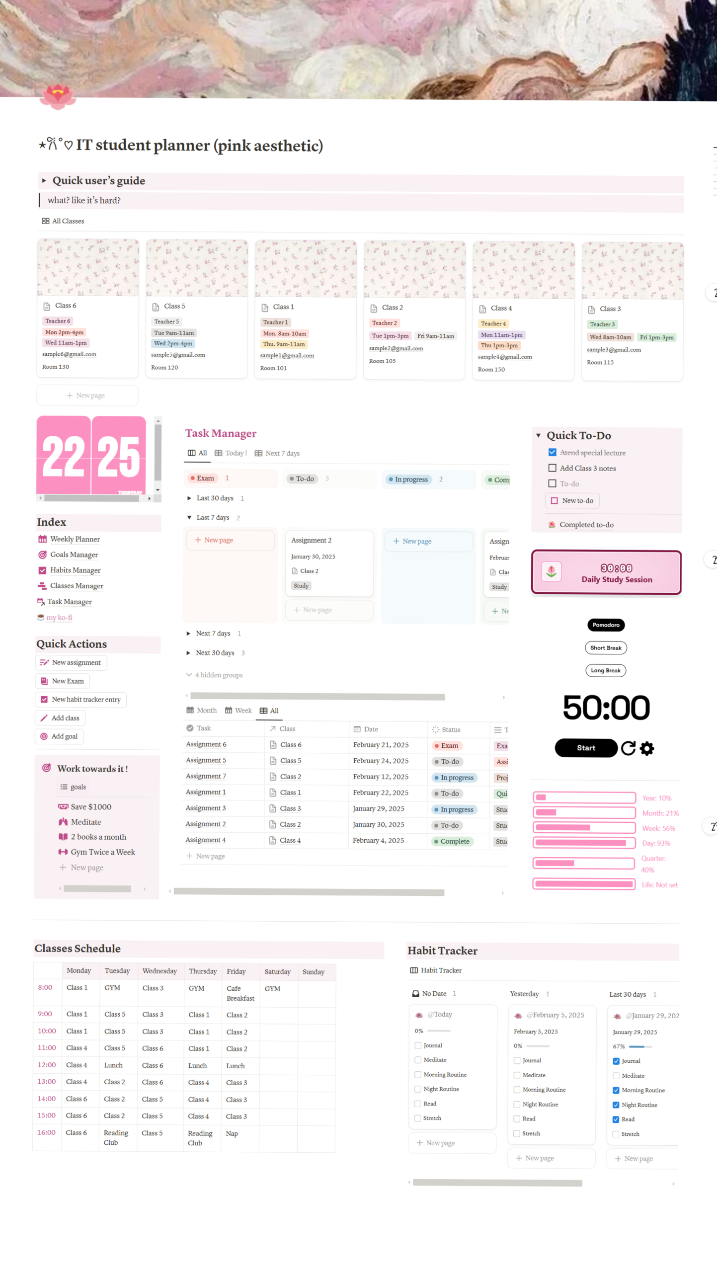 Aesthetic Notion Planner 2025 Template | Digital Design — 💍 🍰 2026 efficiency hack