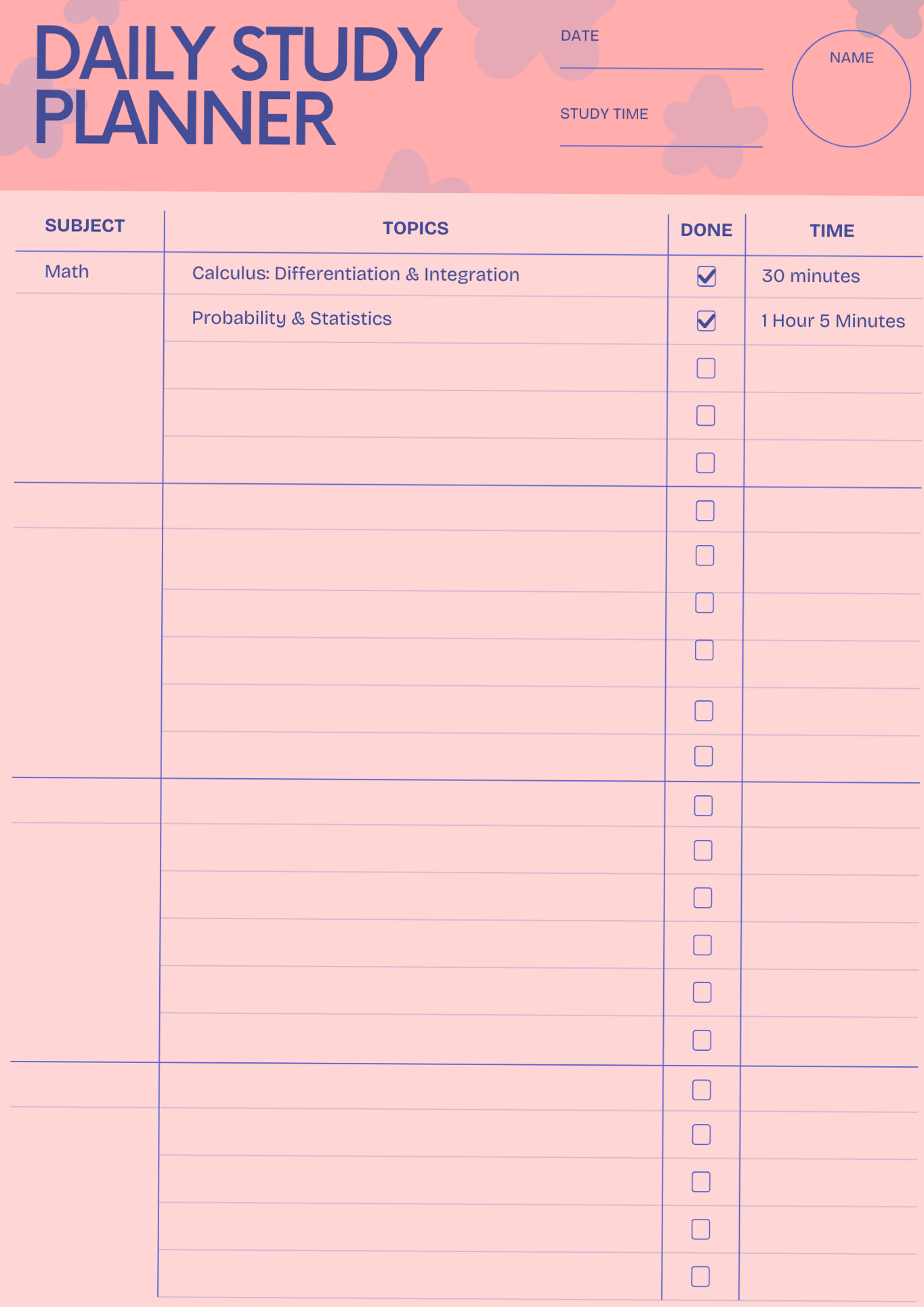 Aesthetic Productive Study Planner Design — 📁 📅 dream life manifestation