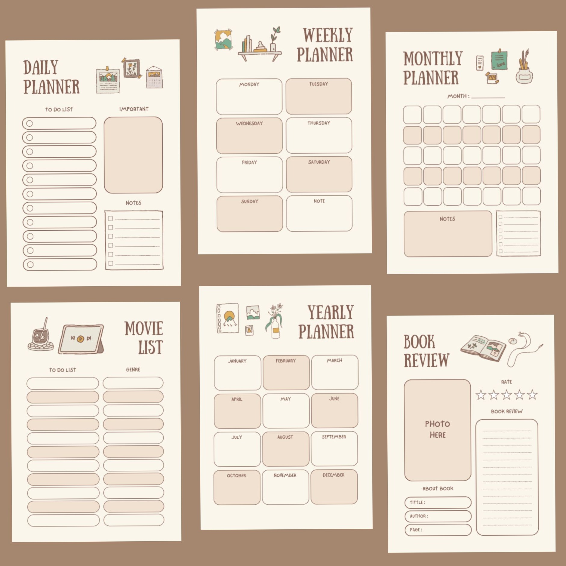 Aesthetic Study Planners for Creative Minds — 🤍 ☁️ dream life manifestation