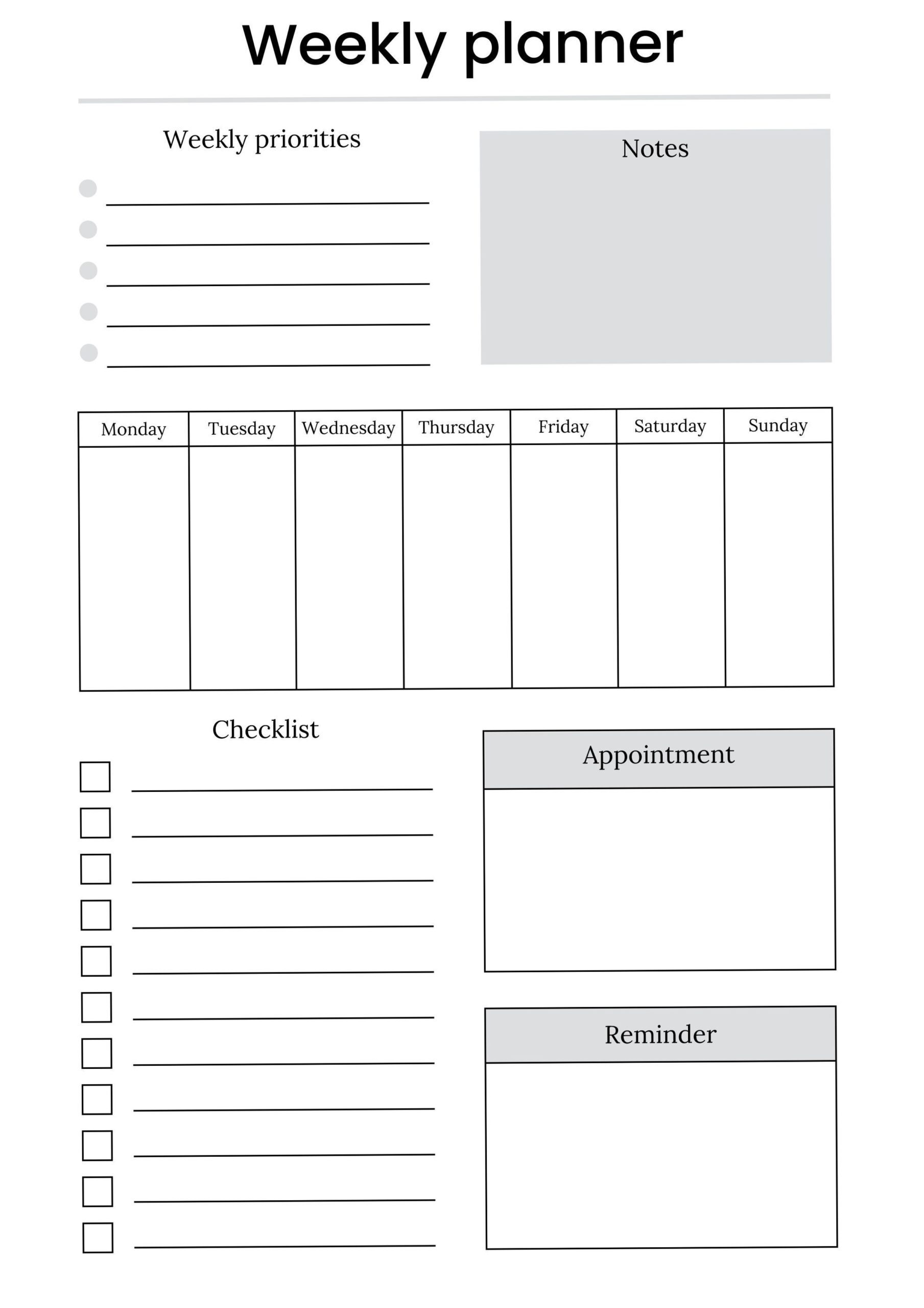 👰 👰 Aesthetic Weekly Planner for Goals & Productivity | dream life manifestation