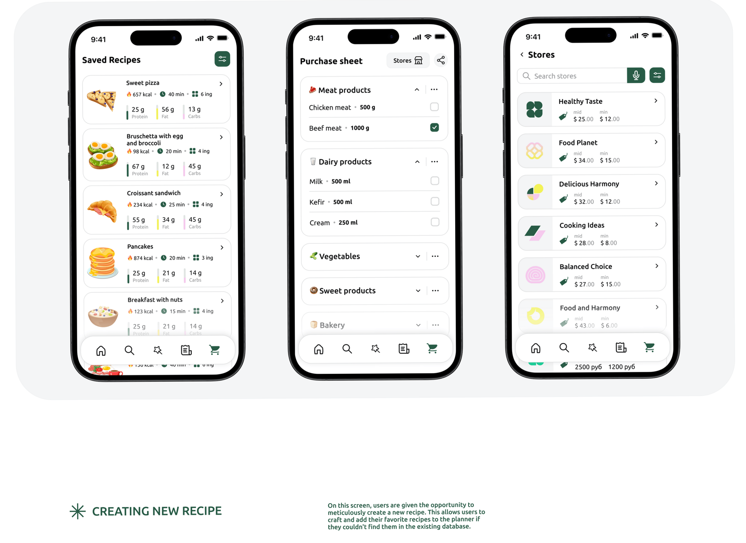 AI-Generated Mobile App Design: Meal Planner by Alyssa Khachatrian — 📊 📅 secret to staying productive