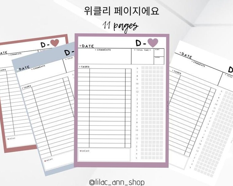 💍 💍 Asian Style B-Day Planner for Study — Japanese & Korean Language Design | secret to staying productive