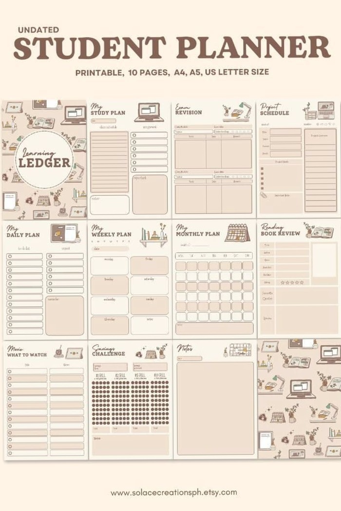 Back to School Planner 24 | Student Success Companion Printable — 💍 🥂 romanticize your routine