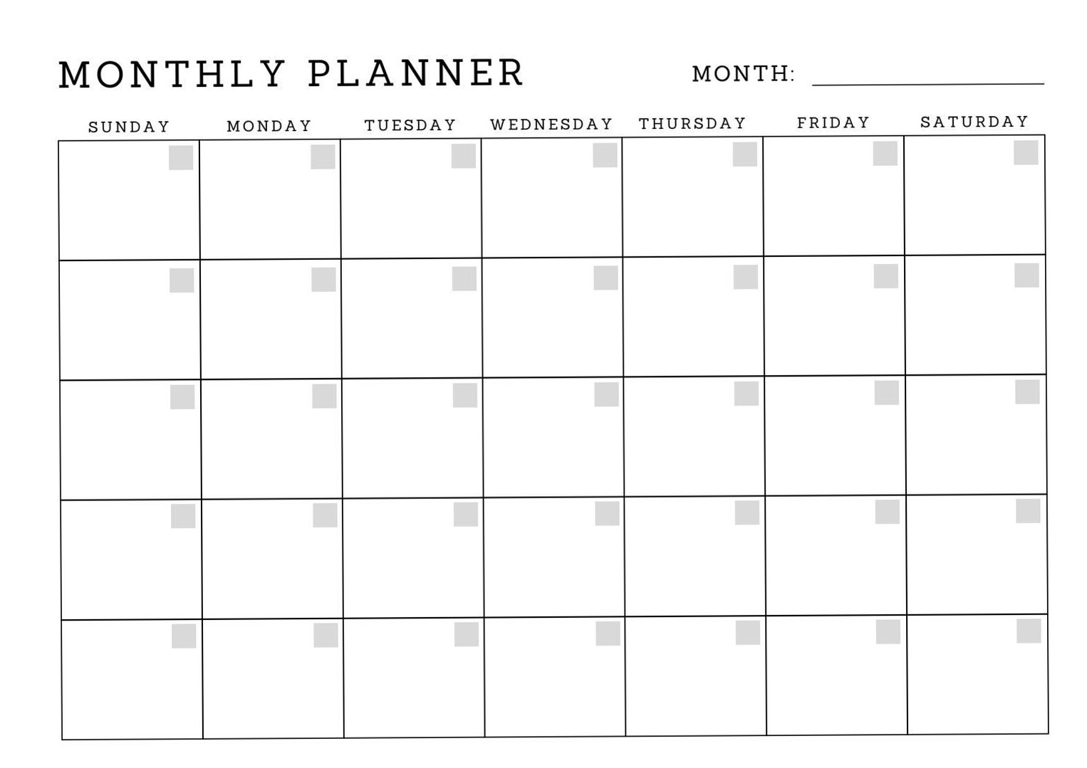 Black & White Minimal Monthly Planner Templates | Canva Design — 🪄 🪄 stay inspired all year long