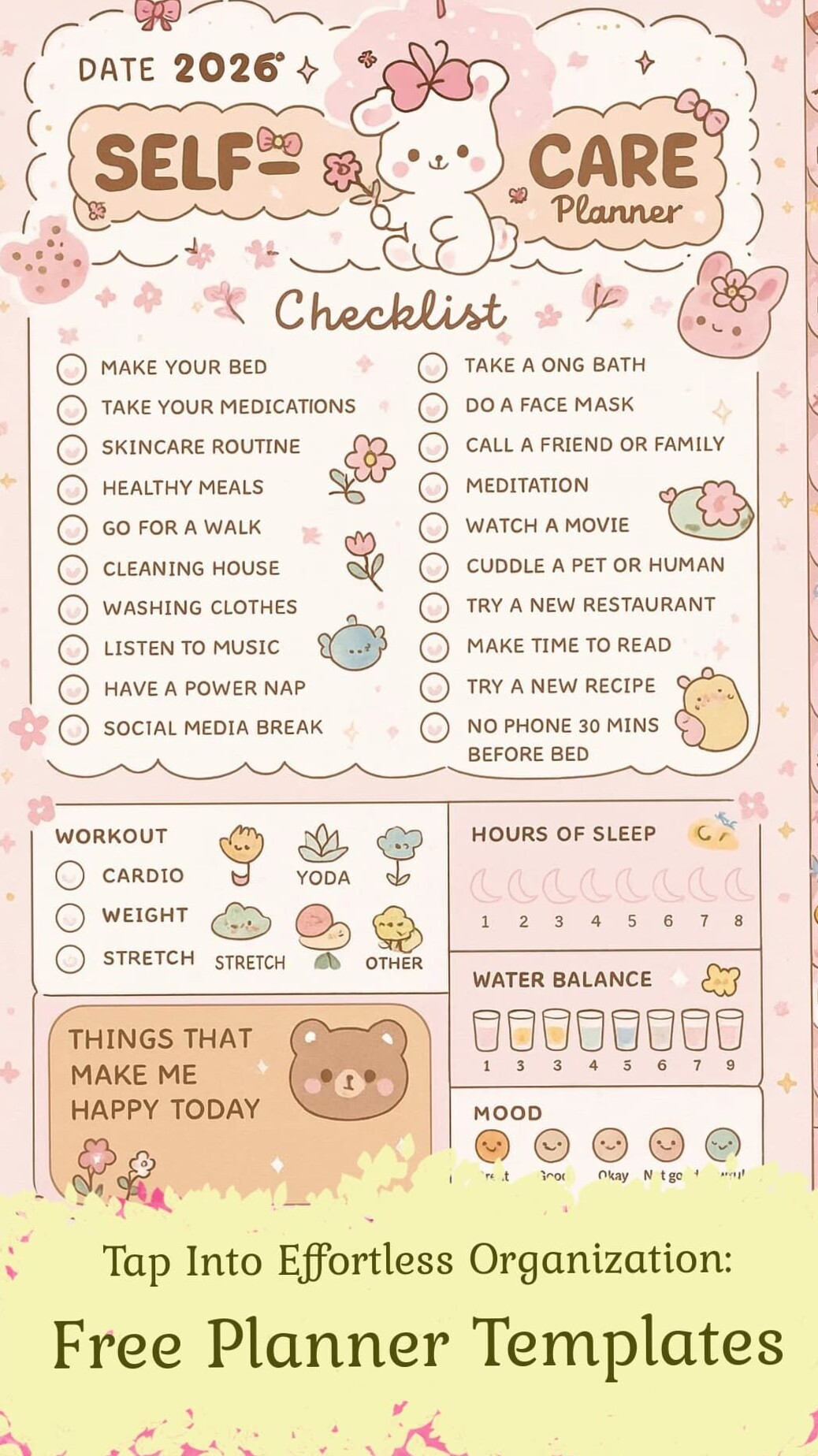 ✨ 🕯️ Bloom into Wellness with Your Dream Fitness Planner | stay inspired all year long