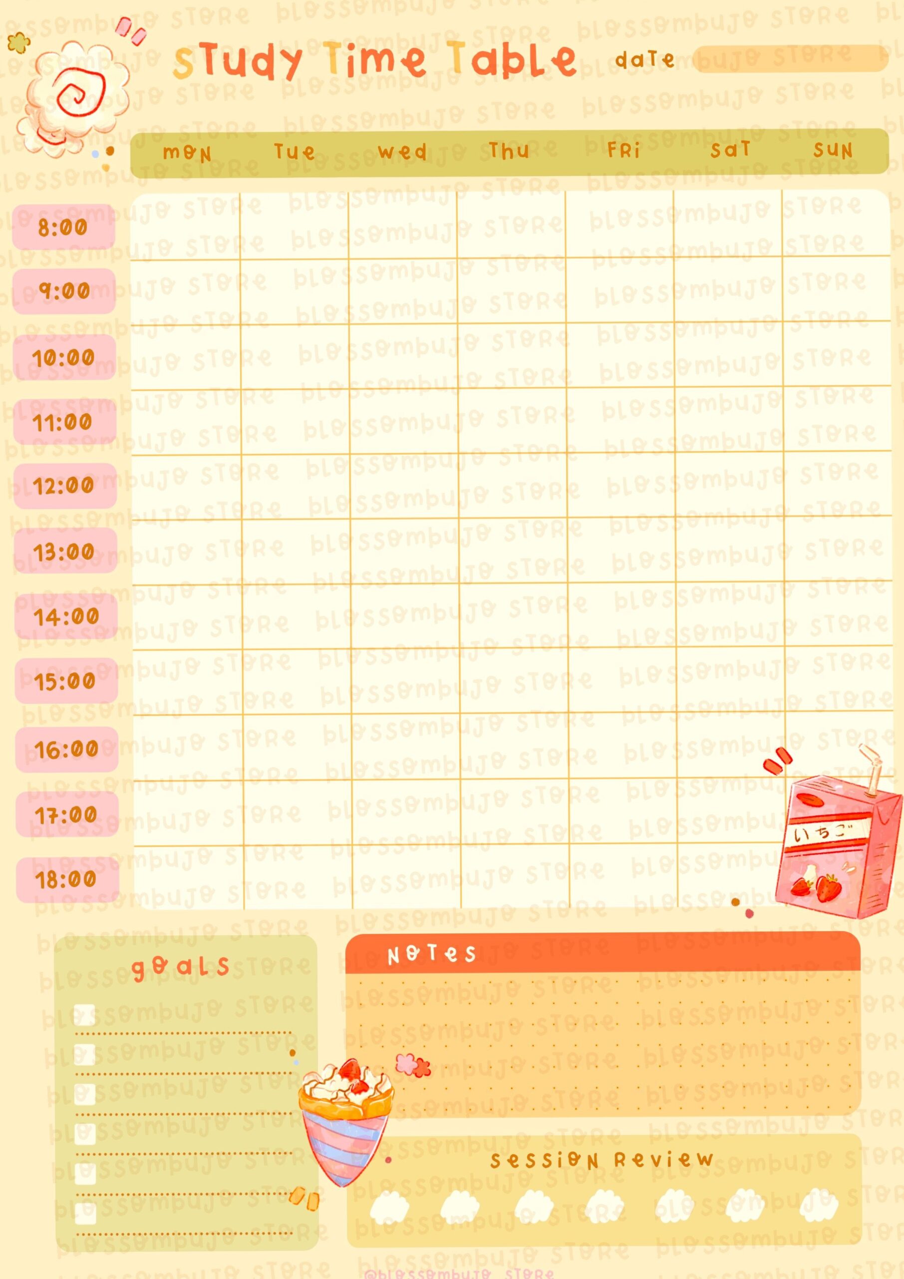 👰 👰 BlossomBujo Study Planner | Digital Design & Creative Assets | romanticize your routine