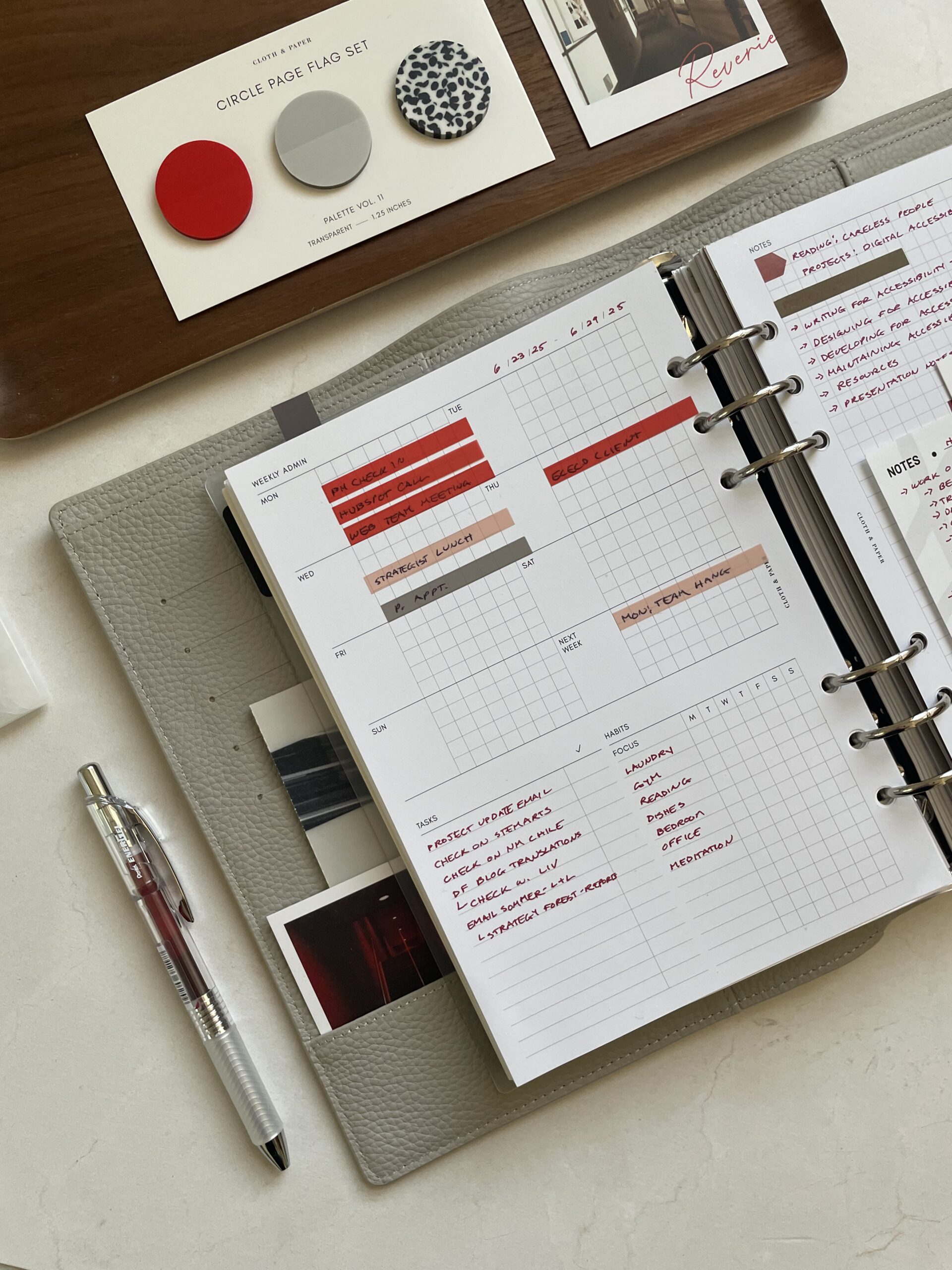 Bold Minimal Weekly Planner Setup | Digital Design Inspiration — 💍 👰 romanticize your routine