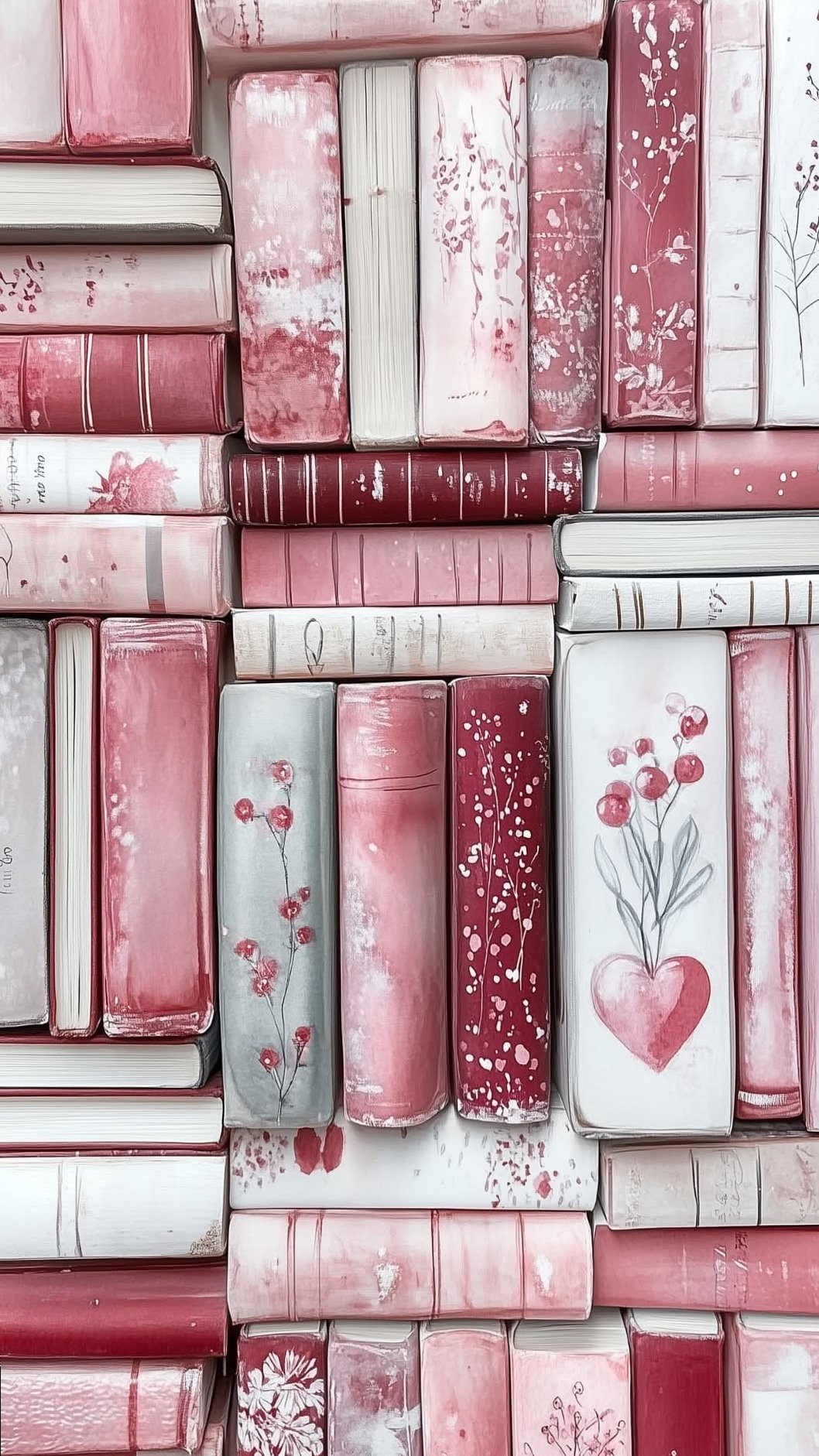 Bookish Aesthetic 2025: Pink Wallpapers + Free Stickers — 🍰 🥂 stay inspired all year long