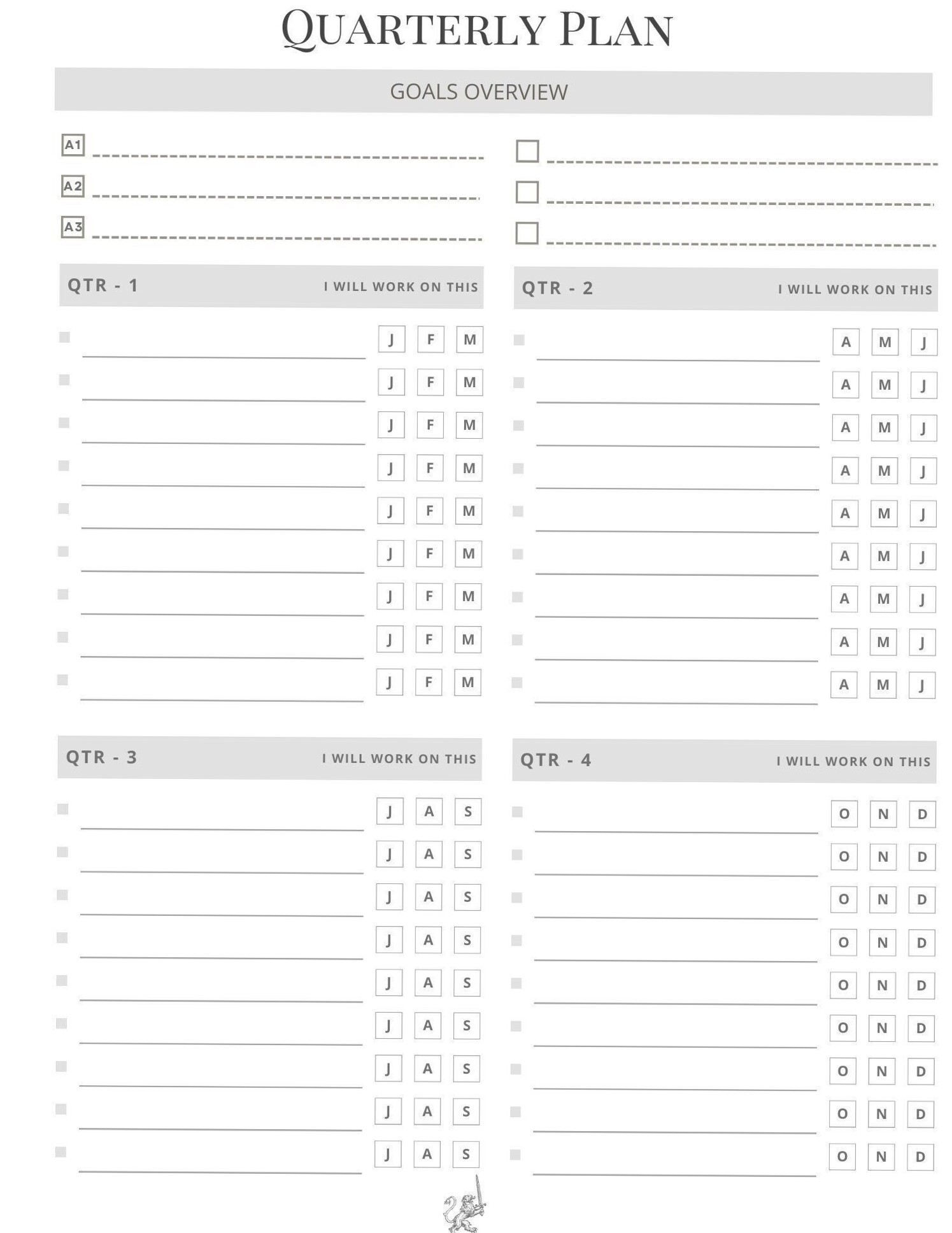 🌈 🎨 Boox Note Air Plus 2 Planner Template: Quarter-Monthly, Weekly, and Daily Planning with Inspiration | stay inspired all year long