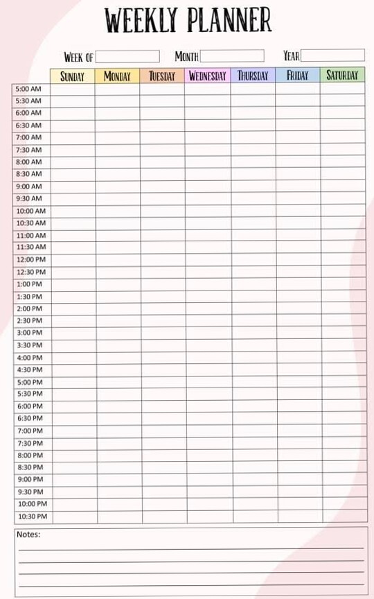 Calendar Schedule — 10 Free PDF Printables | Printablee 77 — 🤍 ✨ dream life manifestation