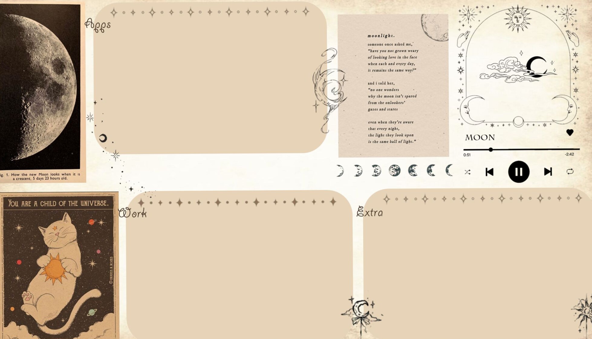 Celestial Design Elements for Planners — 🎀 🌿 romanticize your routine