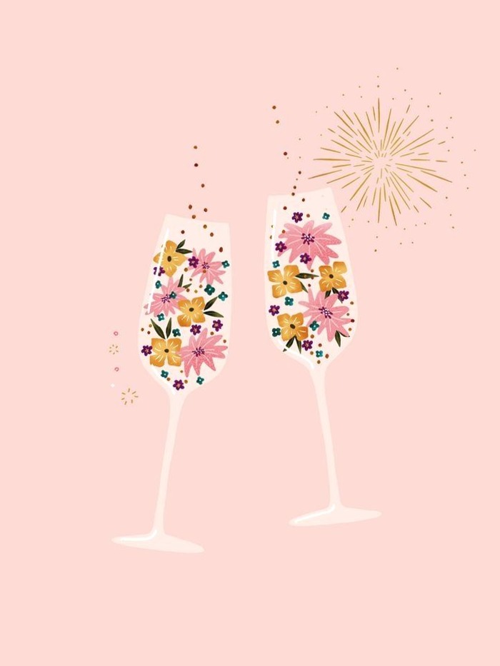 Champagne Desktop, Phone & Pill Wallpaper — ☁️ 🕯️ dream life manifestation