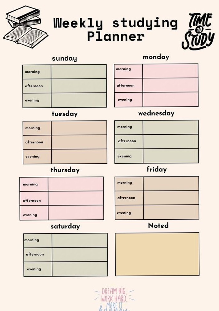 Click to Explore Your Perfect Weekly Study Planner Design — 🖇️ 📝 stay inspired all year long