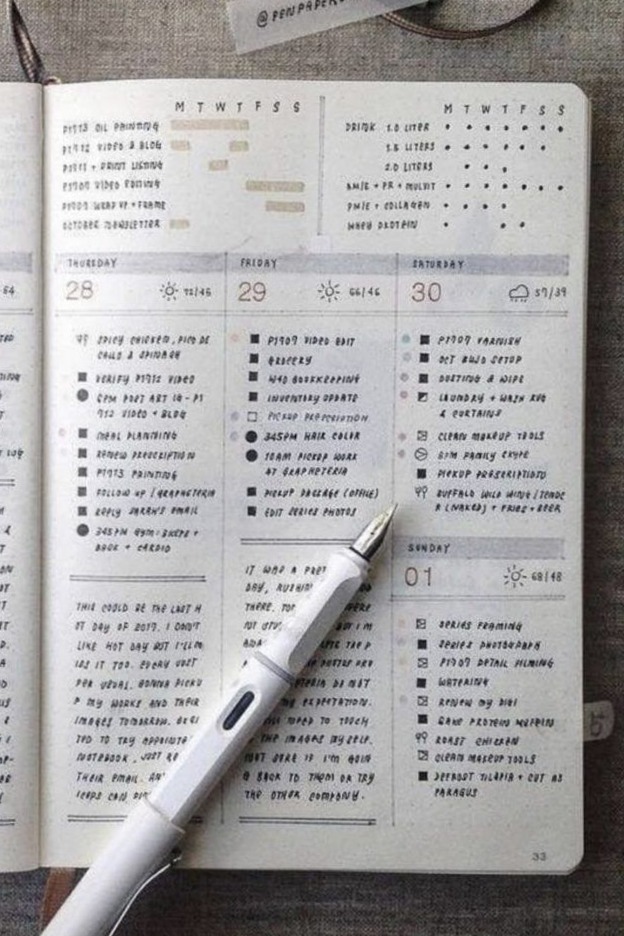 ☁️ ☁️ Comment créer un bullet journal minimaliste? | secret to staying productive