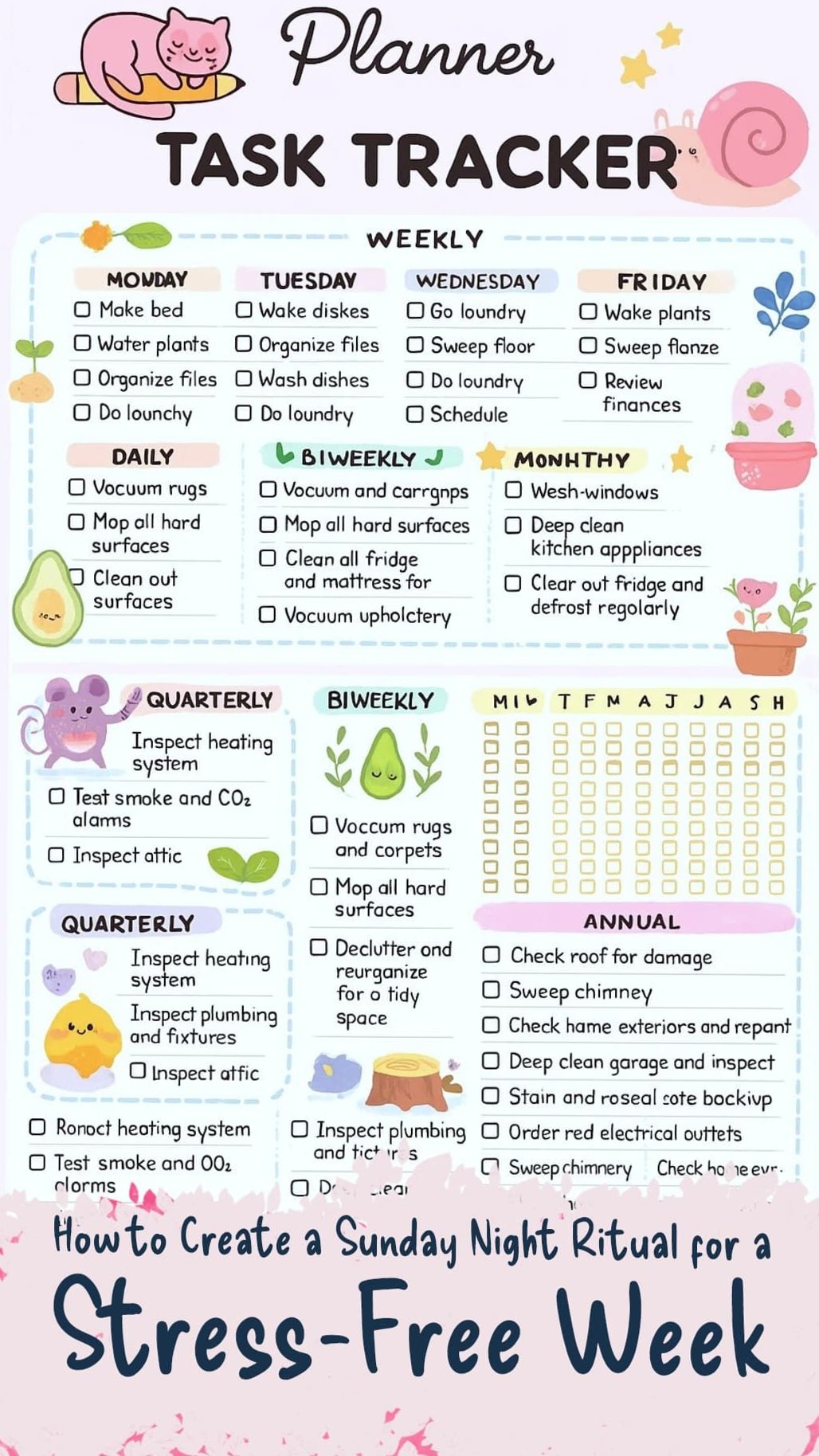 📁 📝 Comprehensive Task Tracker Planner Page: Simplify Your Success! | seamless organization hack