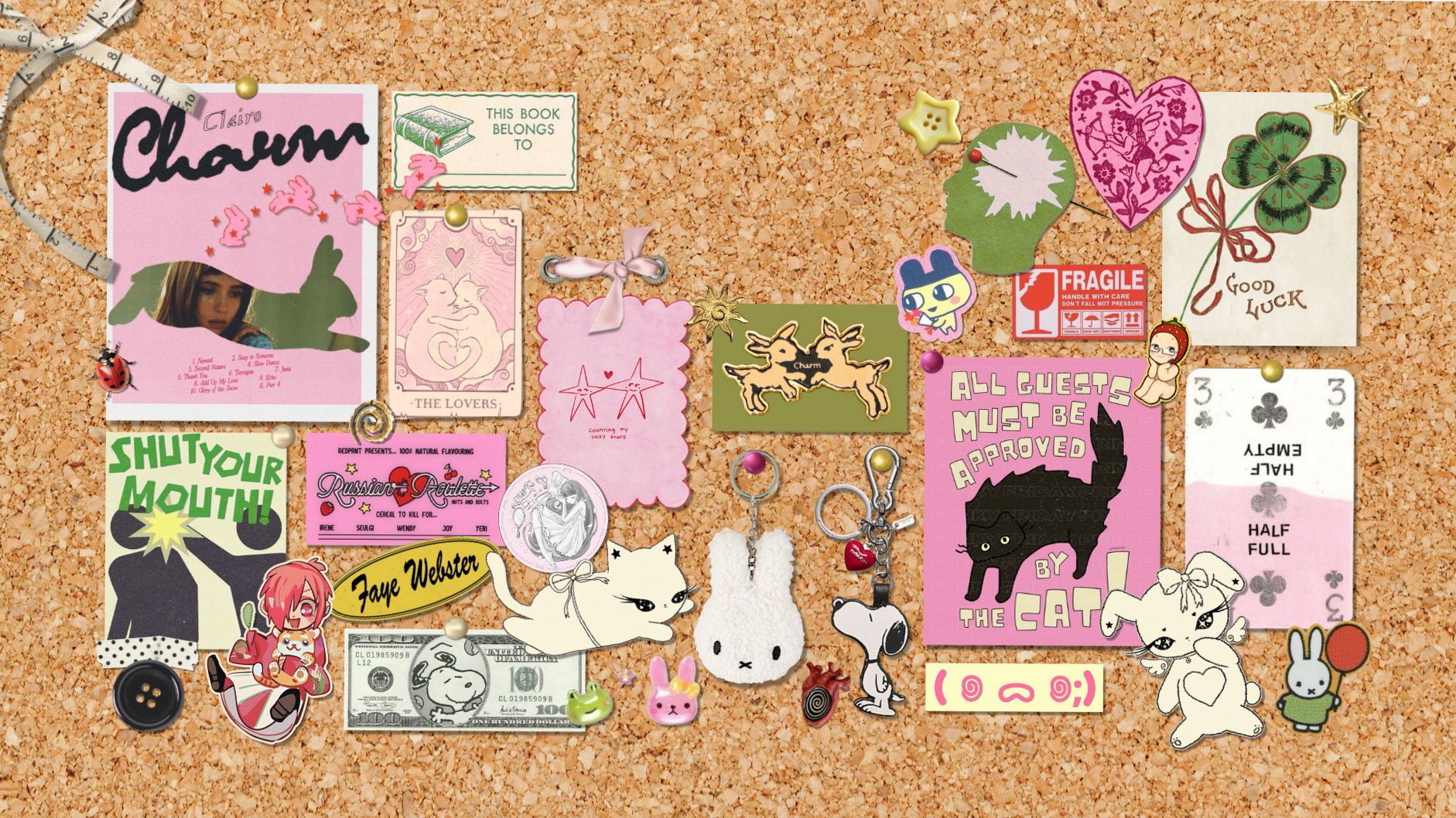 📌 📌 Corkboard Laptop Wallpaper for Digital Design & Planners | stay inspired all year long