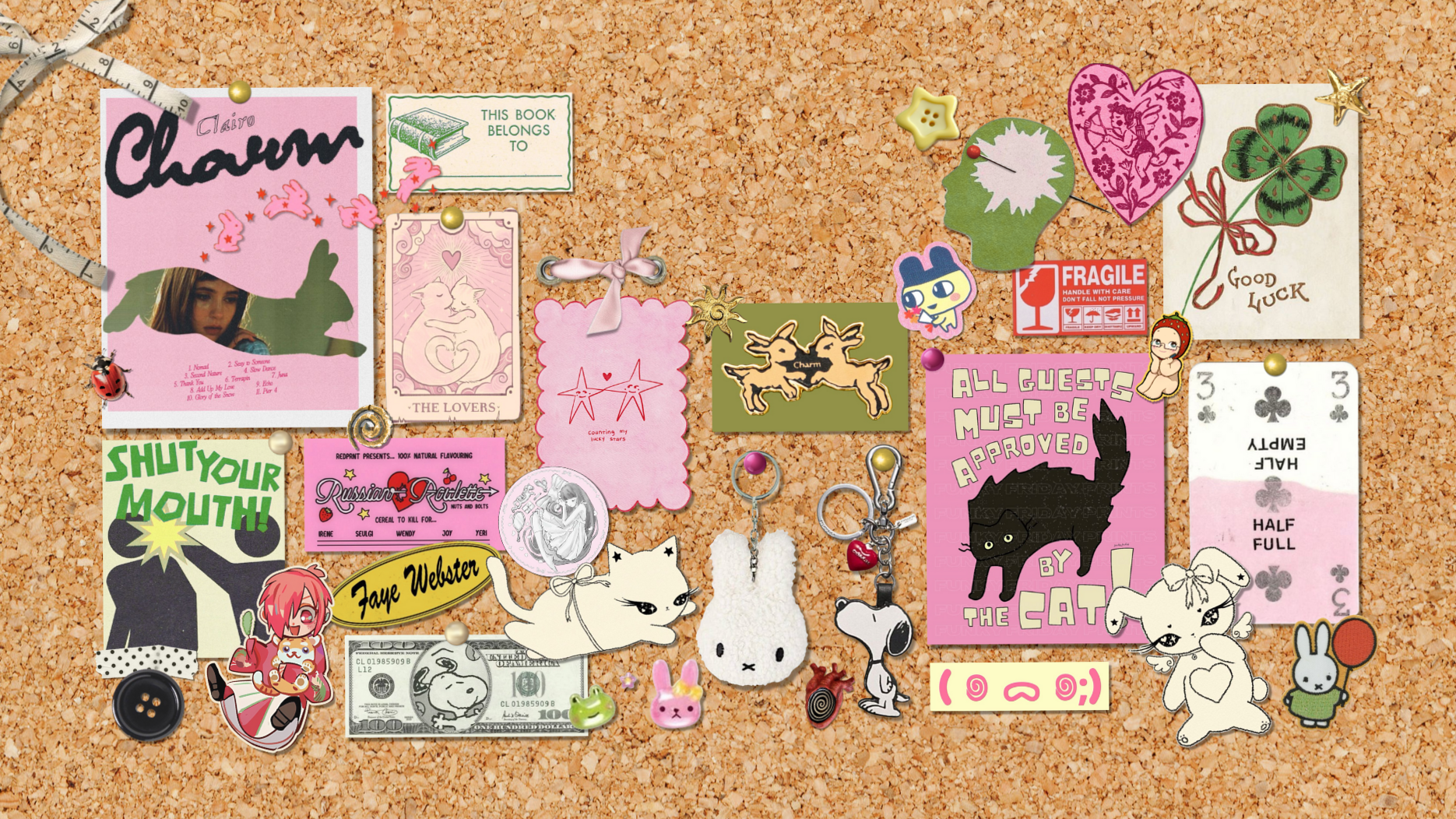 📍 🎨 Corkboard Laptop Wallpaper for Digital Design & Planners | secret to staying productive