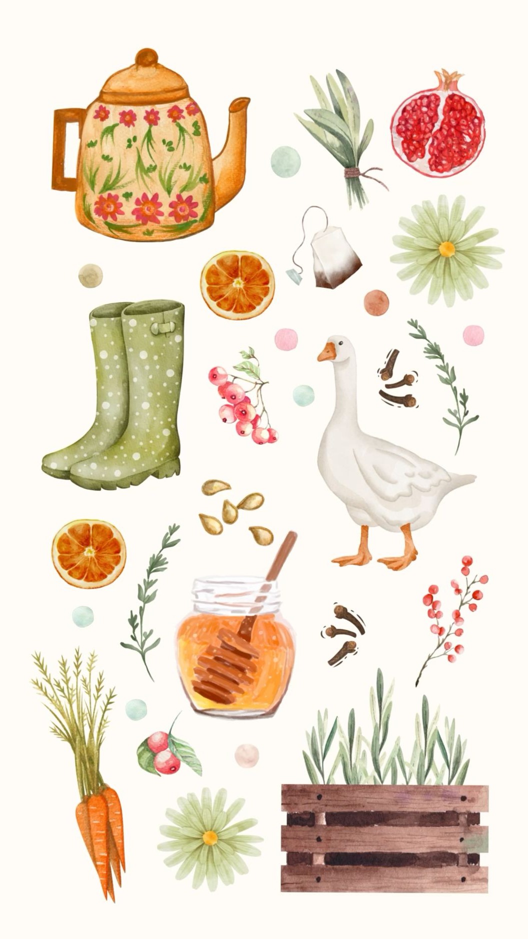 🖌️ 🌈 Cottagecore Aesthetic Wallpaper | Soft Era Lock Screen Design | romanticize your routine