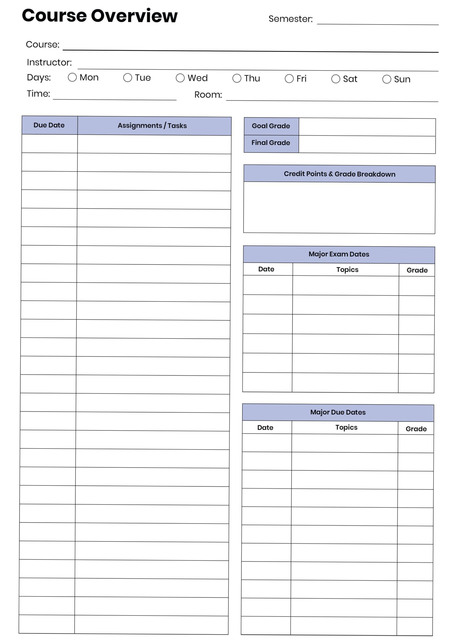 Course Overview — Color Plannersgonna OneNote Digital Planner Weekly Financial Planner — 🍰 🌸 stay inspired all year long