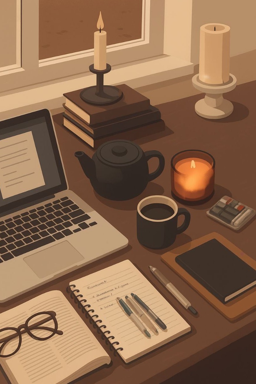 Cozy Minimal Workspace for Digital Design & Creativity — 🤍 ☁️ secret to staying productive