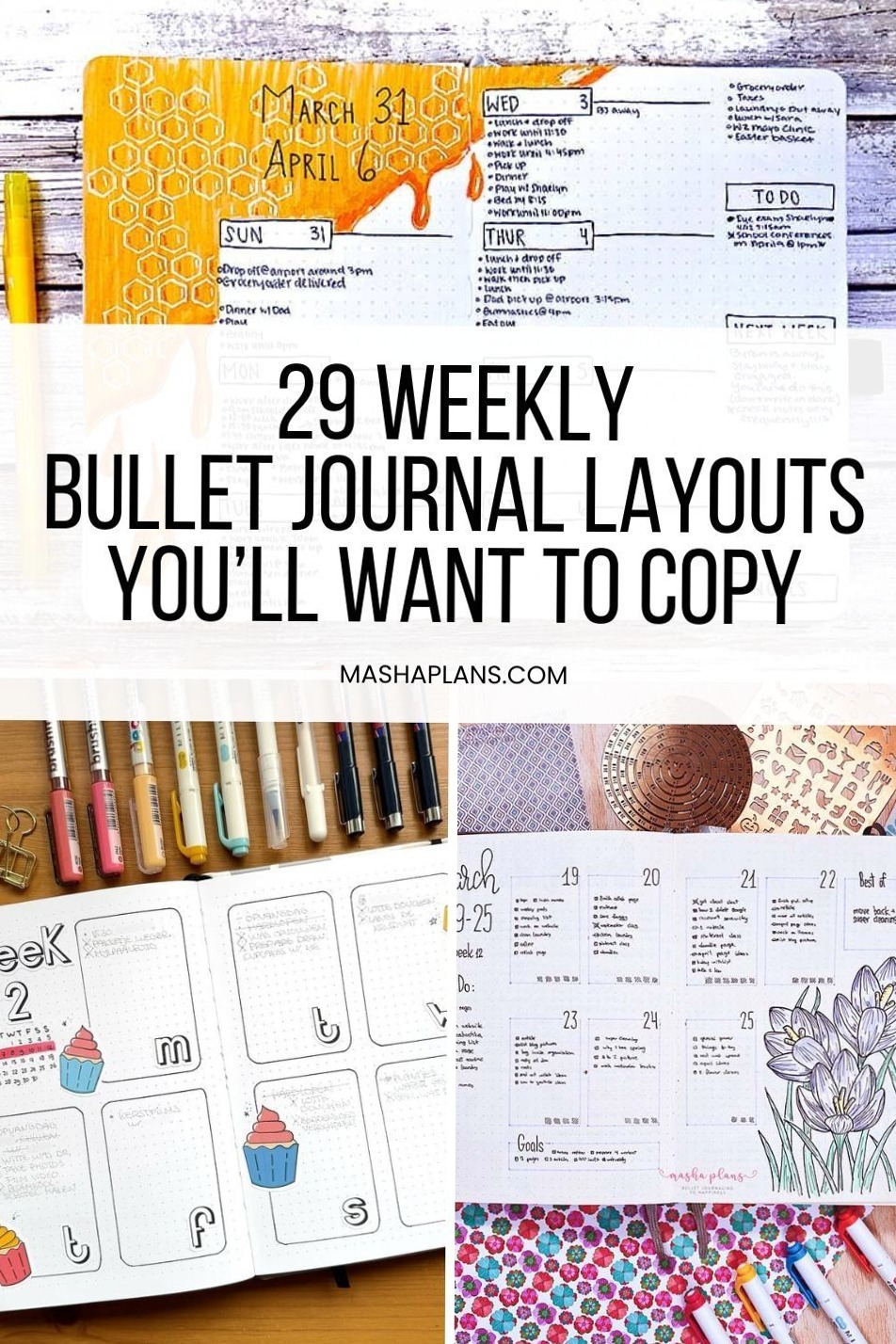 Creative Weekly Spread Ideas for Your Planner This Month — 🕯️ 🤍 romanticize your routine