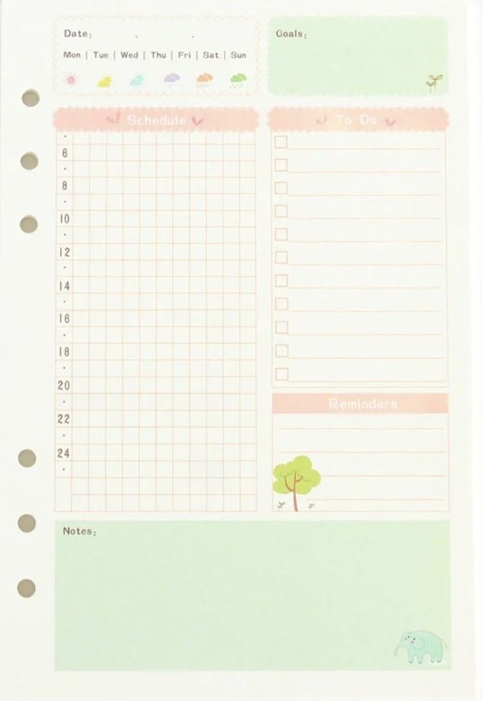 👰 👰 Cute Animal Planner for Bullet Journaling 491 | romanticize your routine