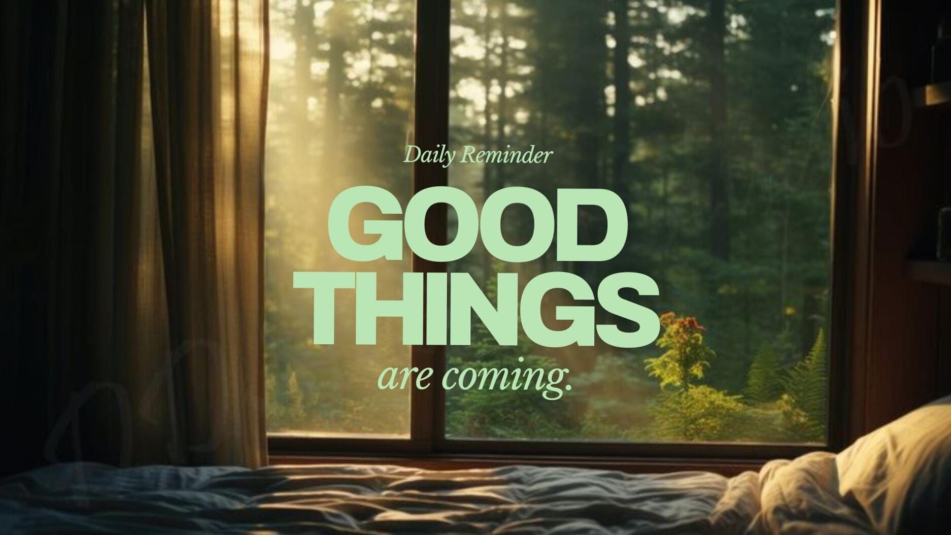 Daily Good Vibes: Forest Window Wallpaper for Creativity — 📍 🖌️ secret to staying productive