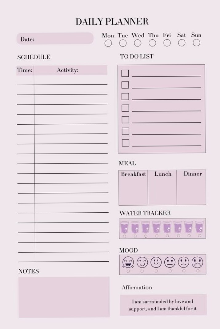 🕯️ 🕯️ Daily Planner: Google Sheets Habit Tracker & Creative Organizer | no-stress tracker