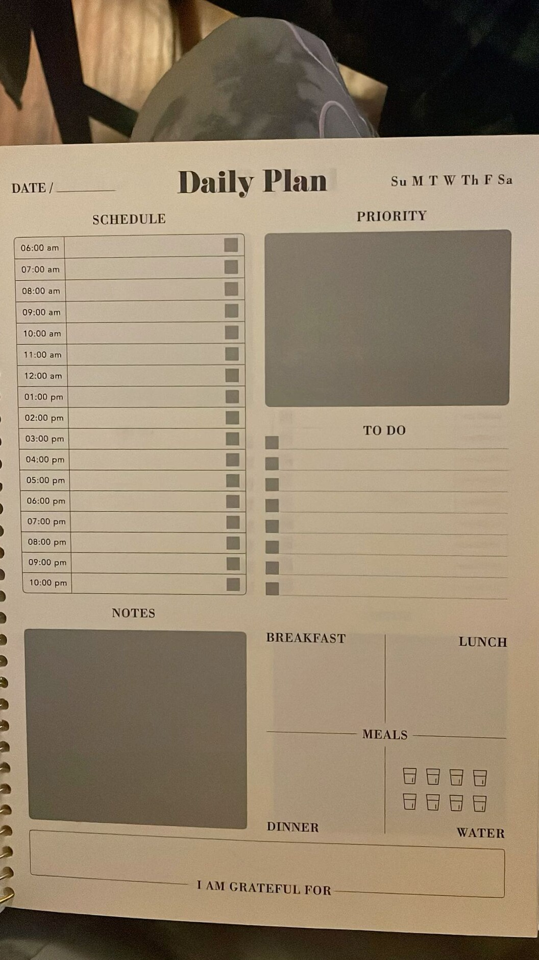 🤍 ☁️ Daily Planner Template for Creative Productivity | dream life manifestation