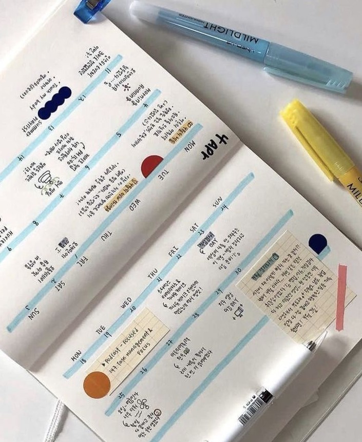 Daily Study Journal for College Students | Digital Planner & Creative Assets — 🤍 🎀 dream life manifestation