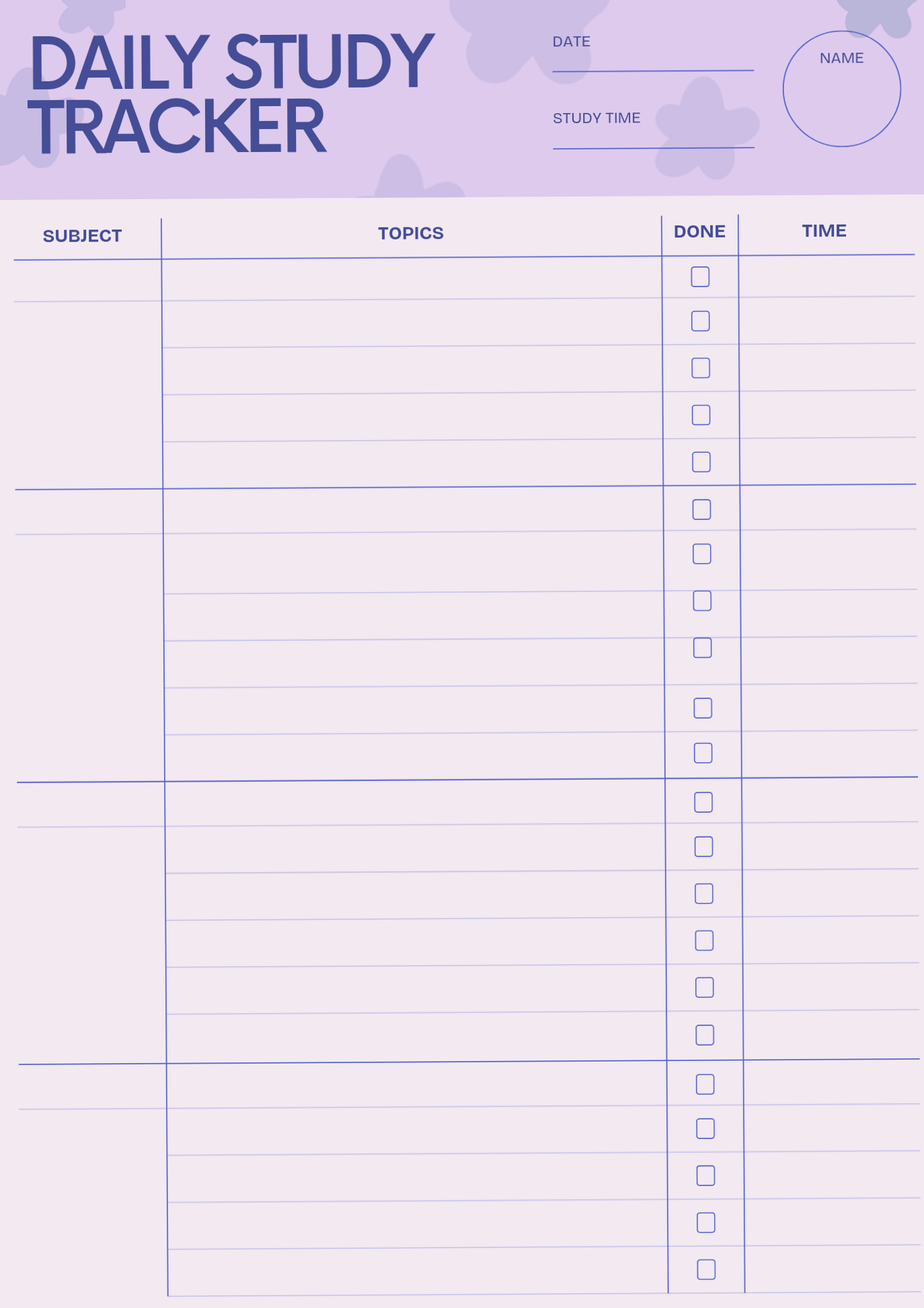 📍 🎨 Daily Study Planner for Exams | Digital Design & Creative Assets | stay inspired all year long