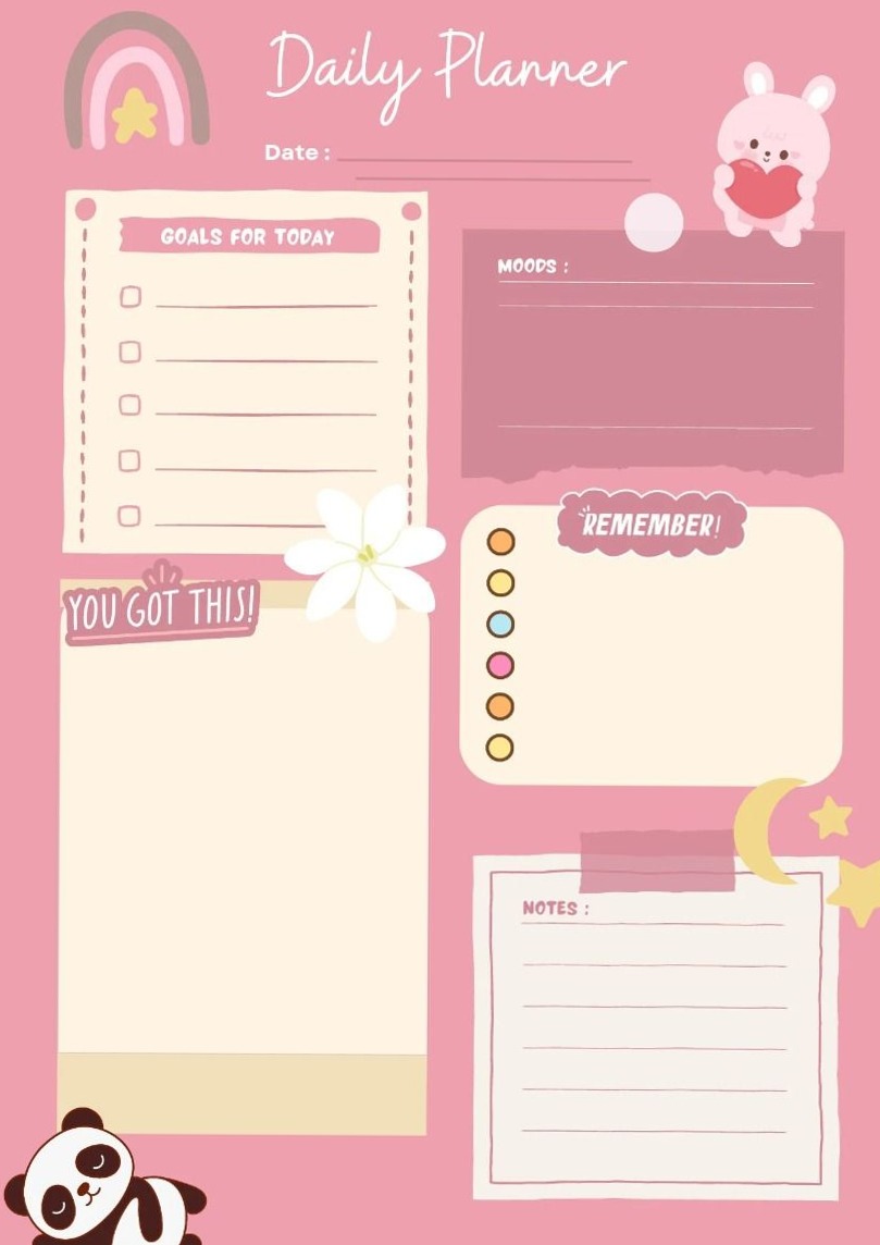 ☁️ ✨ Digital Daily Planner | Creative Design & Organization Tools | dream life manifestation