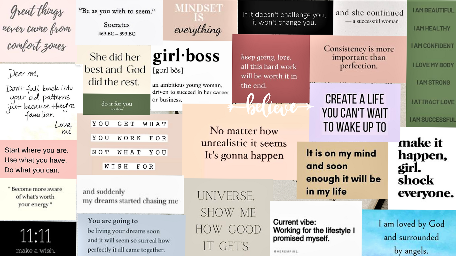 Digital Motivation Board for Your Desktop — 📝 📝 romanticize your routine