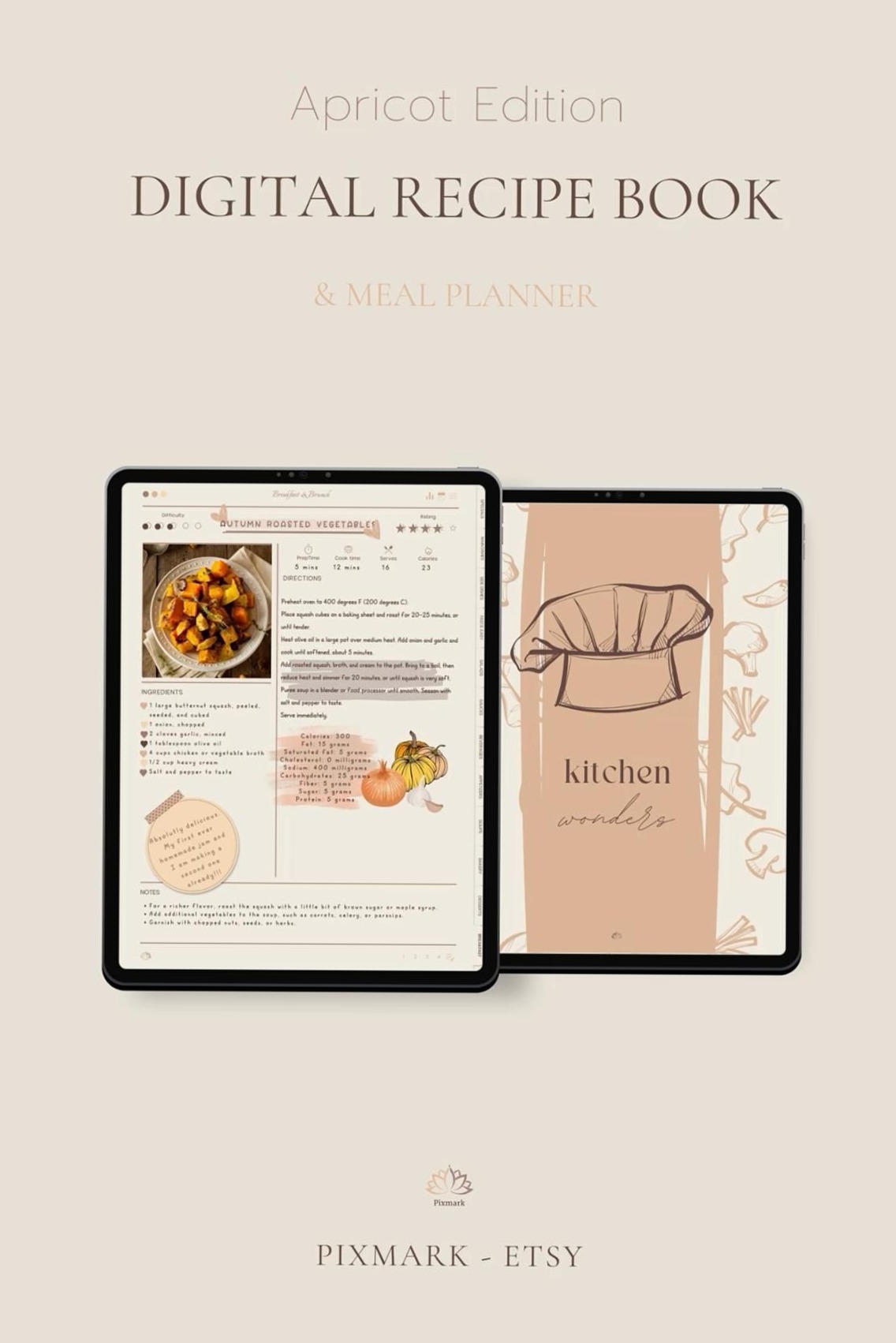 Digital Recipe Book Template for GoodNotes | Creative Design — 🎀 ☁️ stay inspired all year long