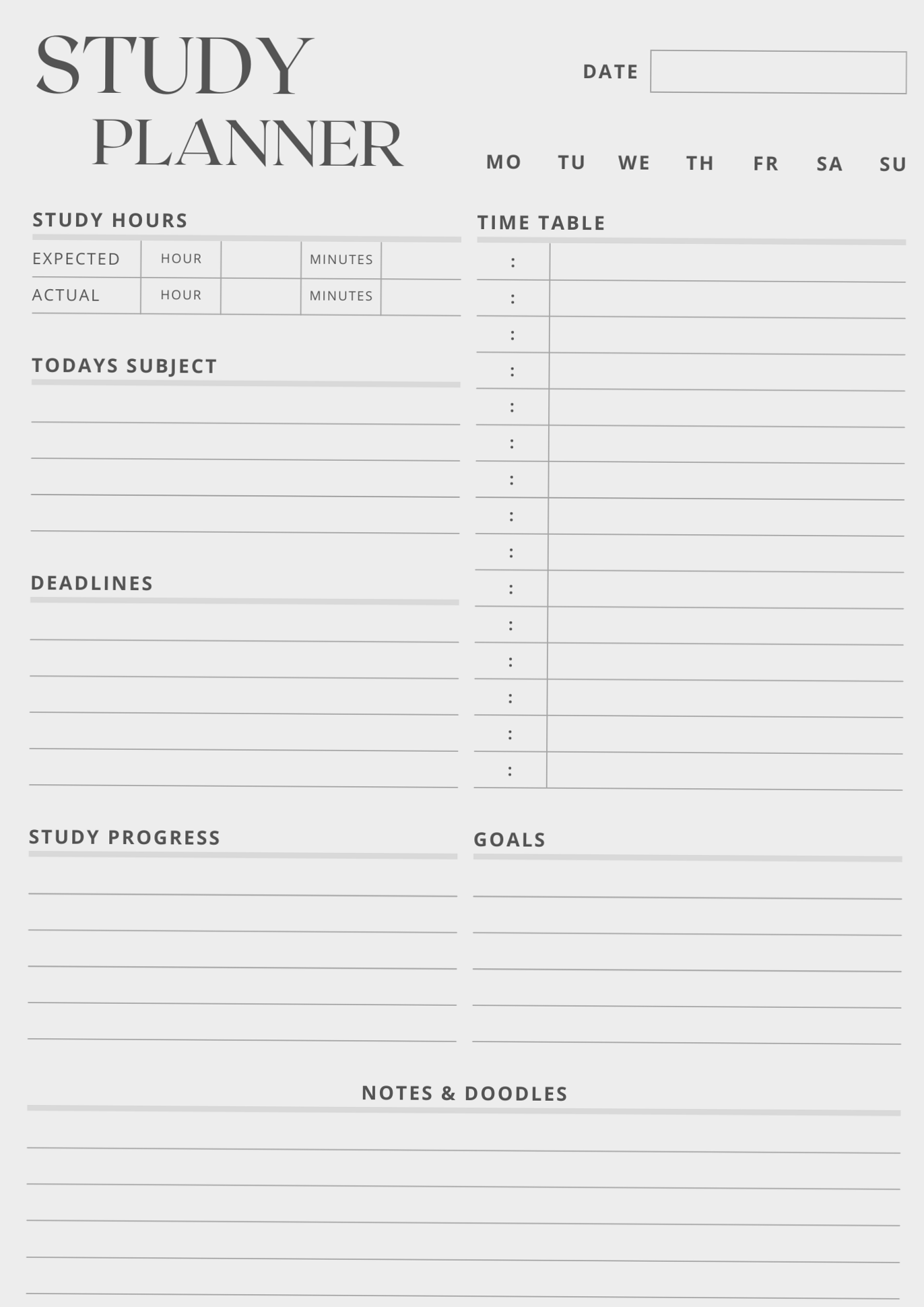 Digital Study Planner for Creative Productivity — ✨ ✨ stay inspired all year long