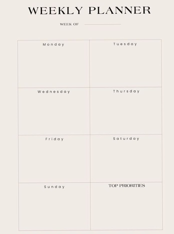 Digital Weekly Planner — Creative Design Download — 👰 🥂 stay inspired all year long