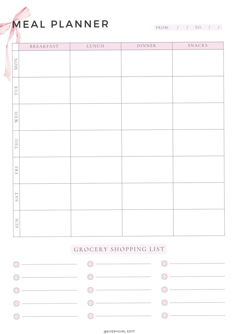 Дизайн планирования: цифровой планер и ежедневник — 🥂 👰 secret to staying productive