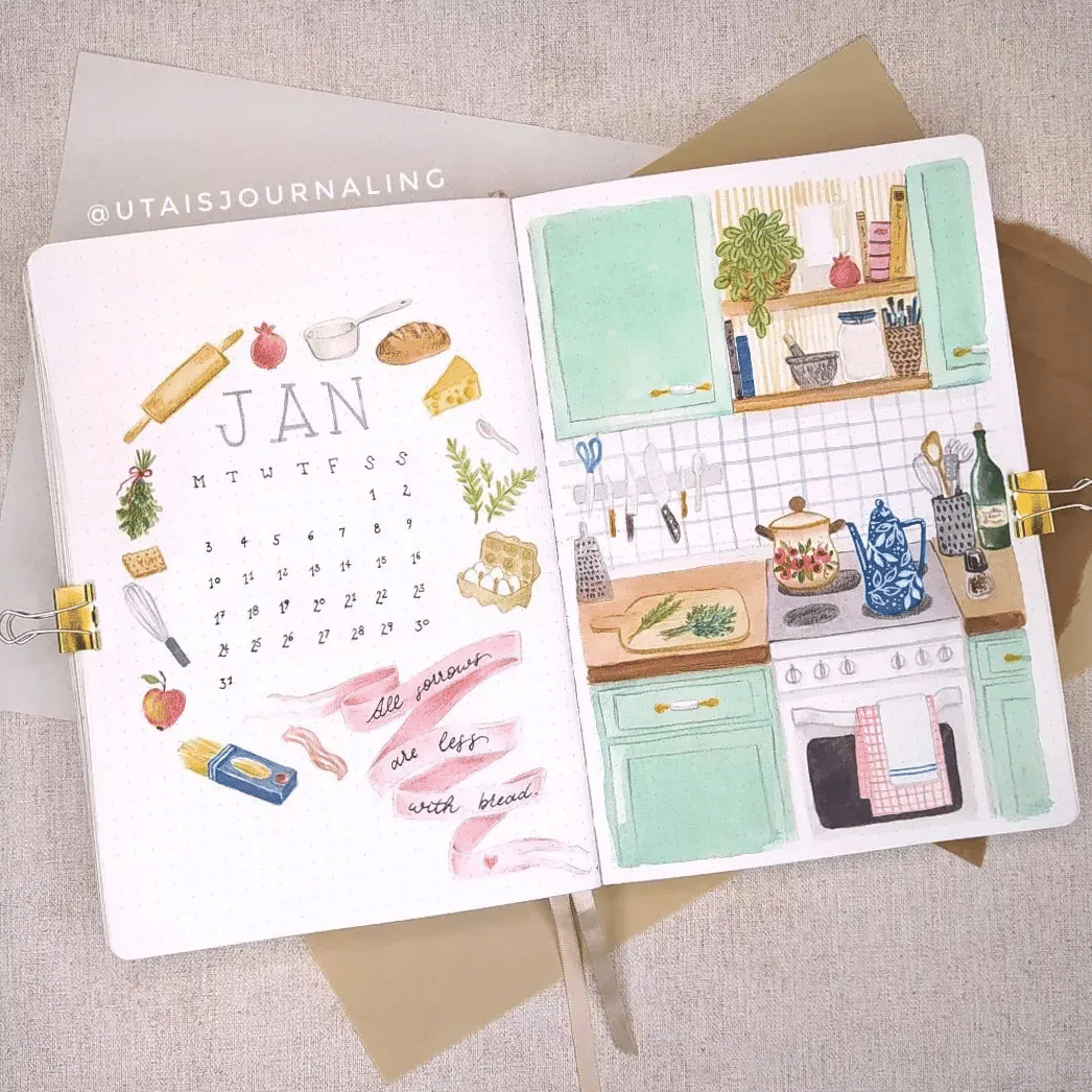 🎨 💎 dream life manifestation: 20 Bullet Journal Themes for a Fresh Start in January