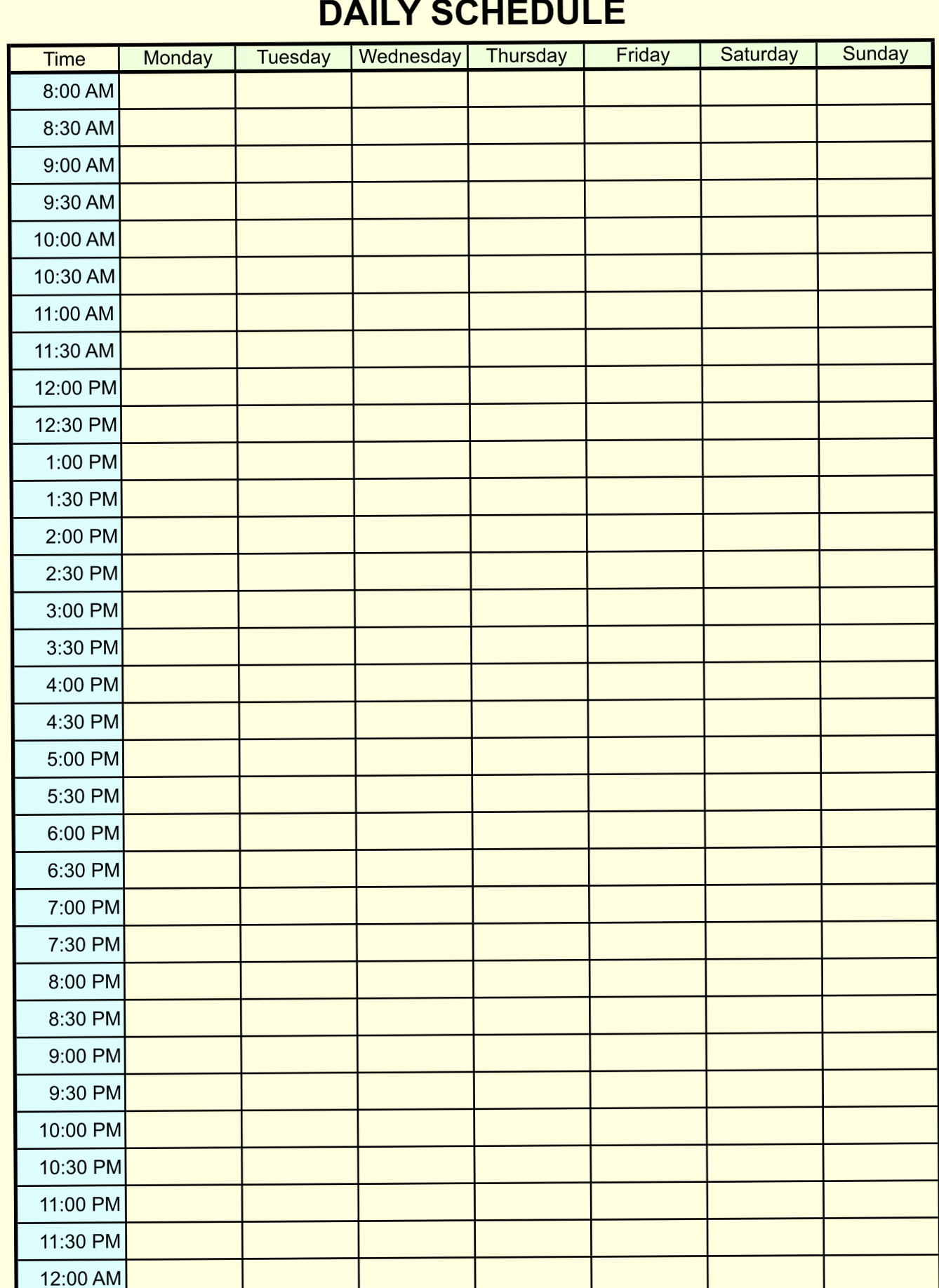 🥂 🌸 dream life manifestation: 24-Hour Calendar PDFs for Design & Planning