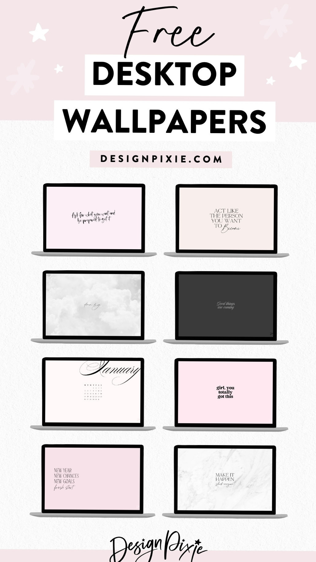 ✨ ✨ dream life manifestation: Aesthetic Desktop Wallpapers for Creative Inspiration