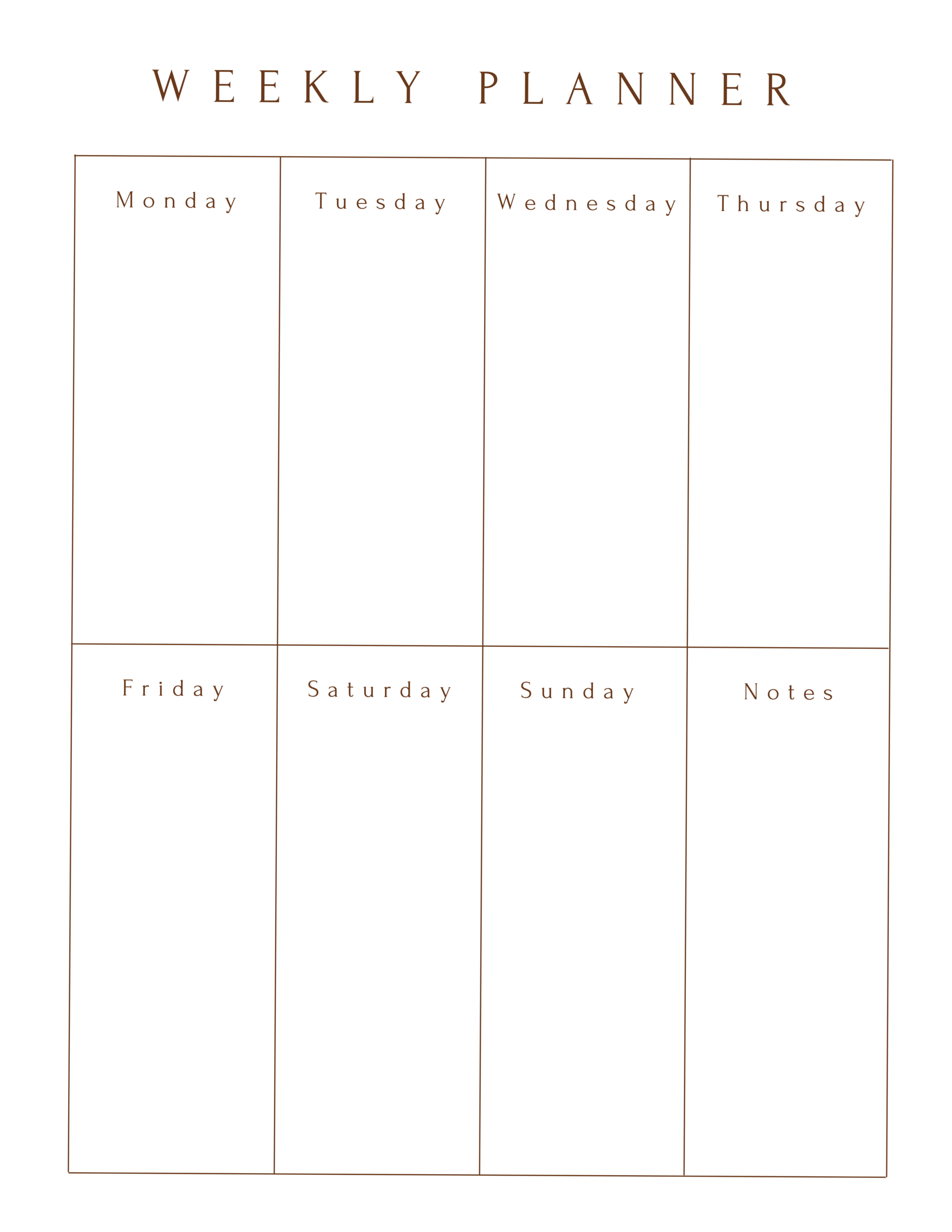 ✨ 🕯️ dream life manifestation: Customizable Weekly Planner Template | Landscape Layout