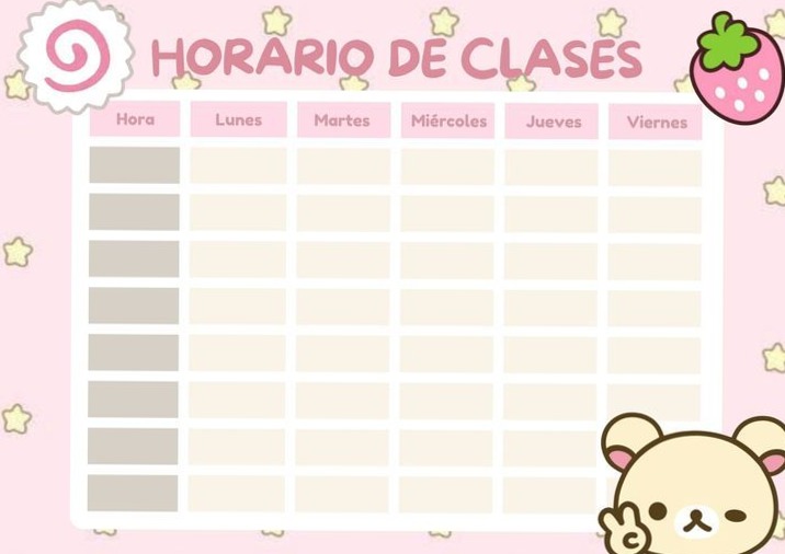 📝 📌 dream life manifestation: Cute Horario Planner Design | Digital Assets